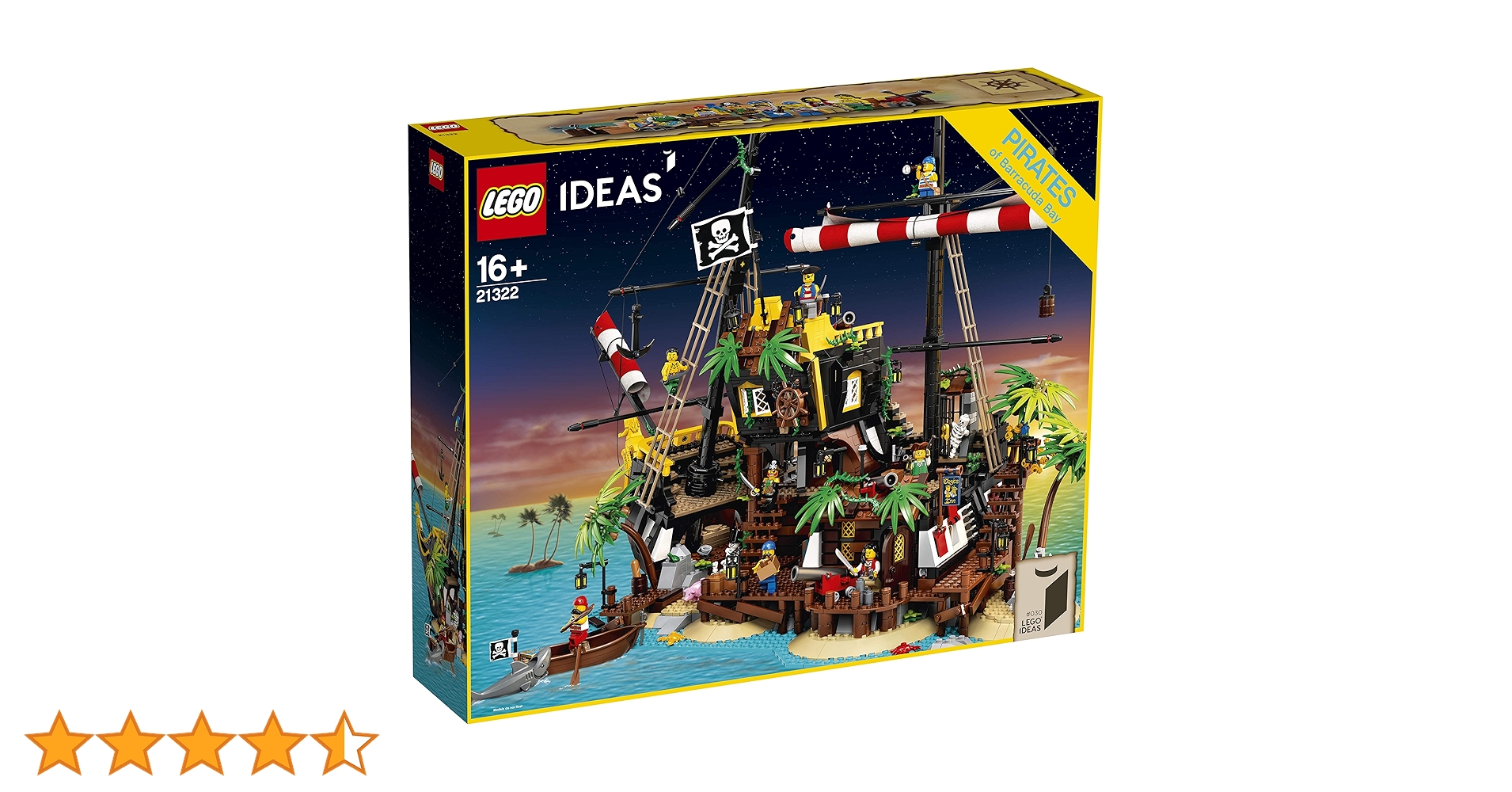 Amazon.co.jp: レゴ(LEGO) アイデア 赤ひげ船長の海賊島 21322 : おもちゃ